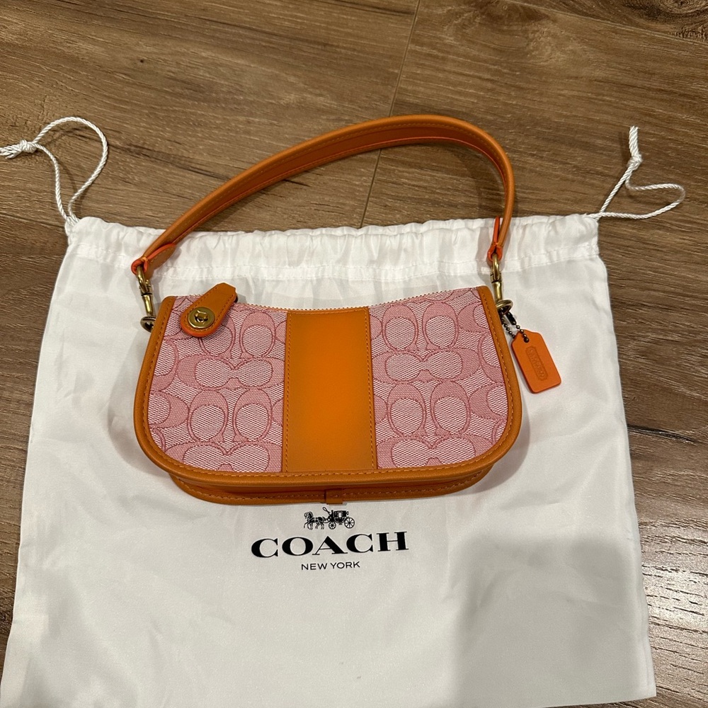 Coach Rare Pink and Orange Limited Edition Jaguard Women's Bag
